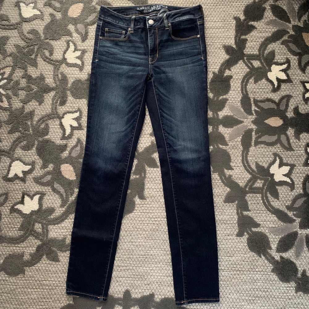 American Eagle Outfitters (AEO) Skinny Sz 8 Long Jeans